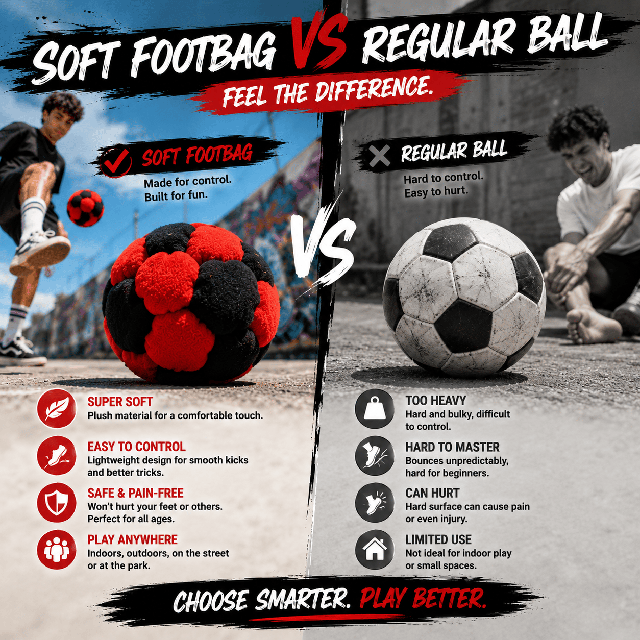 Soccer Hackys Footbag Sacks for Endless Outdoor Fun and Skill Challenges