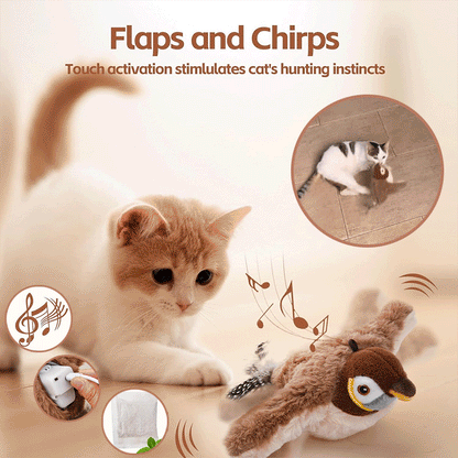 🔥🐾Interactive Chirping Bird Cat Toy