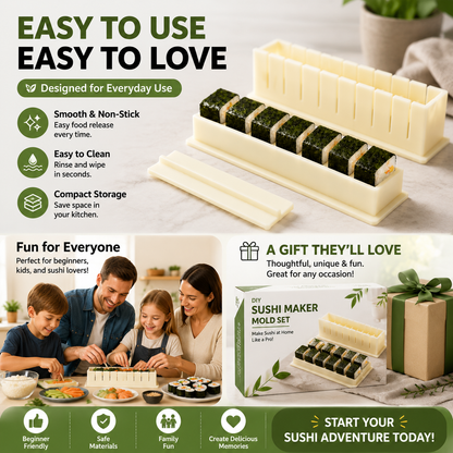 🍣  Sushi Maker Mold – Perfect Homemade Rolls Made Easy