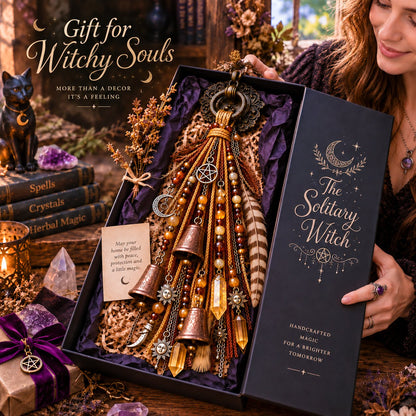 🔮Witchy Door Charm | Bells, Crystals & Celestial Hanging Decor🔮