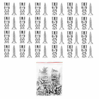 🛠️🔩Self Drilling Drywall Anchors with Screws Kit🪨 Easy Install Wall Fixing Accessories