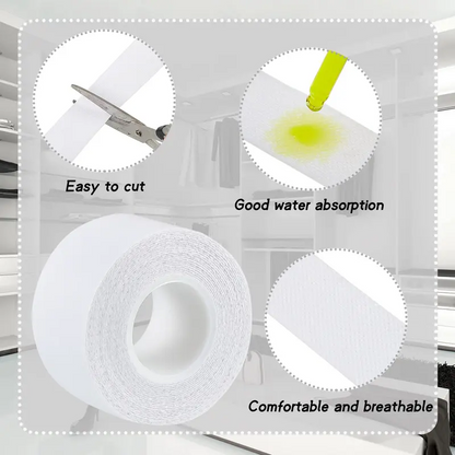 🔥2 Rolls Invisible Sweat Pads & Collar Protectors for Shirts – Unisex Sweat Guard