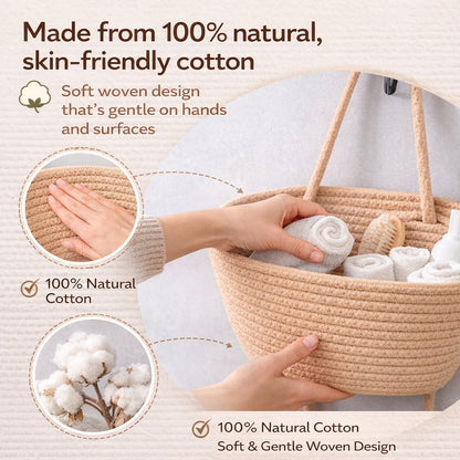 💥🏆Woven cotton 3-Tier Over the Door Basket, Wall-Mounted Jute Storage Organizer