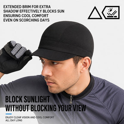 Quick-Dry Breathable Skull Cap – Cycling Helmet Liner with Sun Visor