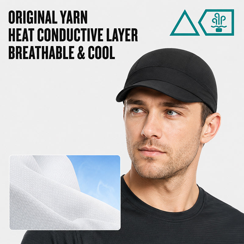 Quick-Dry Breathable Skull Cap – Cycling Helmet Liner with Sun Visor