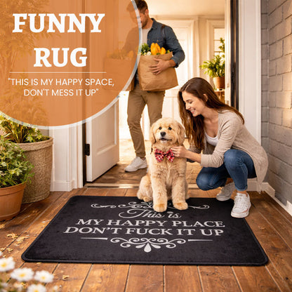“This Is My Happy Place” Doormat