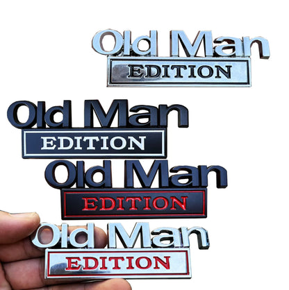 FUCK IT Edition Emblem/Old Man Edition Car Emblem