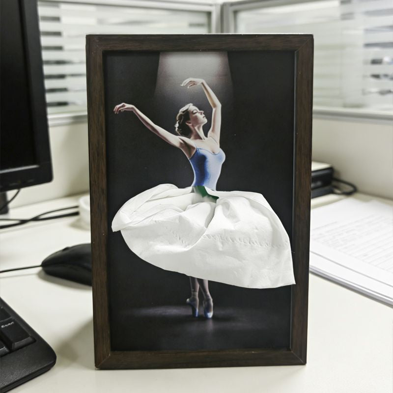 🔥Elegant Ballet Dancer Tissue Box Holder
