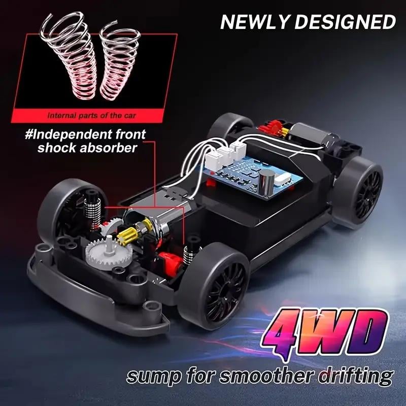 🎄Gifts For Children🎁🏀RC Drift Racing Car 1:20 Scale Model with 2.4GHz Remote 360° Spins & LED Lights
