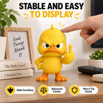 Quacko Angry Duck Collection – Sarcastic Desk Figurines, Funny Decor for Office Workspace & Home Shelves