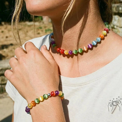 🌈 Dopamine UV-Reactive Beaded Jewellery Collection