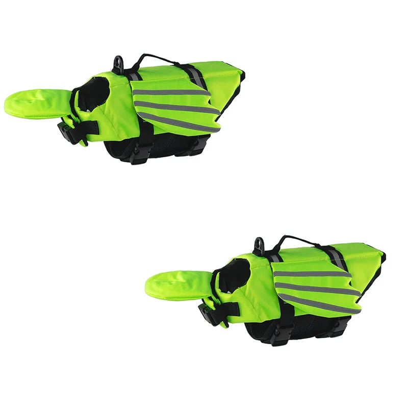 🥳2026 HOT SALE🐕👼 Reflective Angel Wing Dog Life Jacket – High‐buoyancy, quick‐rescue handle & breathable mesh. Reflective strips for evening swims🌊