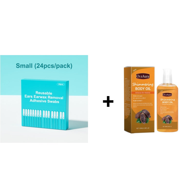 Reusable Earwax Removal Adhesive Swabs