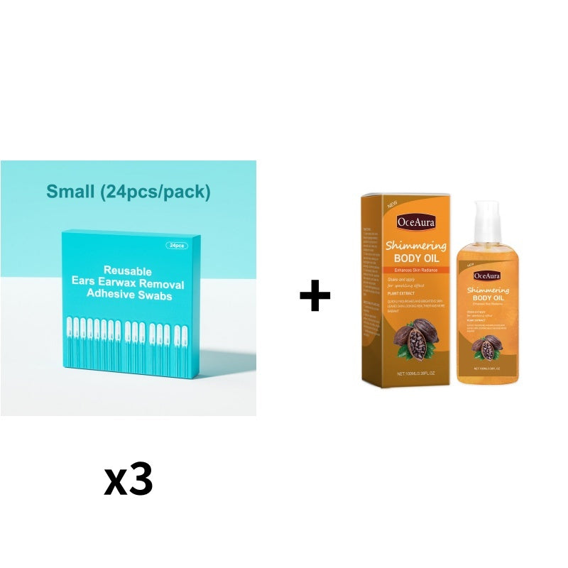 Reusable Earwax Removal Adhesive Swabs