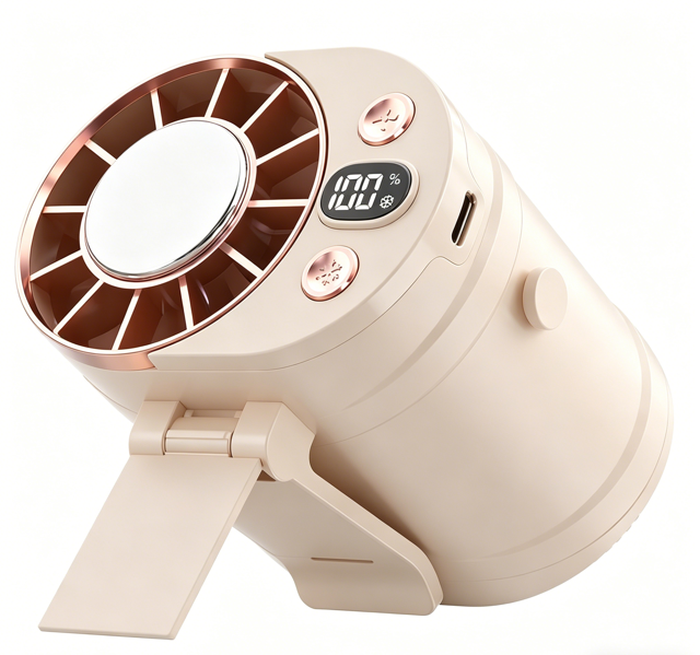 Portable car LCD fan with 360°