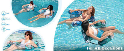 🔥Summer Hot Sale 🏆️ Inflatable Pool Floats Adult,Floating Lounge Chairs