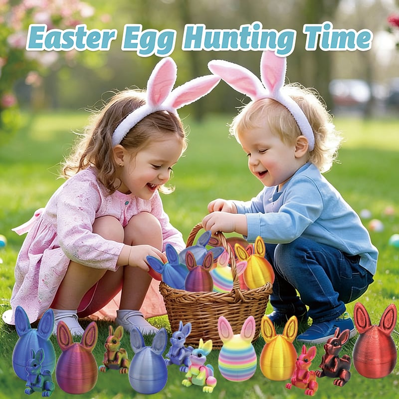 🐇Easter 3D Printing Mystery Rabbit Egg Fidget Toy🥚