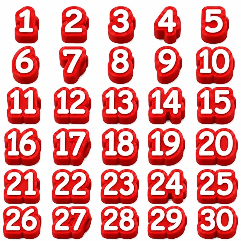 🎁Numbered Pencil Toppers