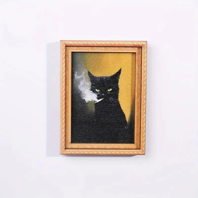 🔥Funny Cat Fridge Magnet - Vintage Art Frame🌳Buy1 Get 1 Free(2 pcs)
