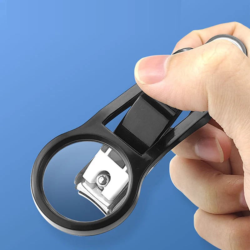 🔥Splash-Proof Nail Clipper with Magnifying Glass