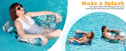 🔥Summer Hot Sale 🏆️ Inflatable Pool Floats Adult,Floating Lounge Chairs