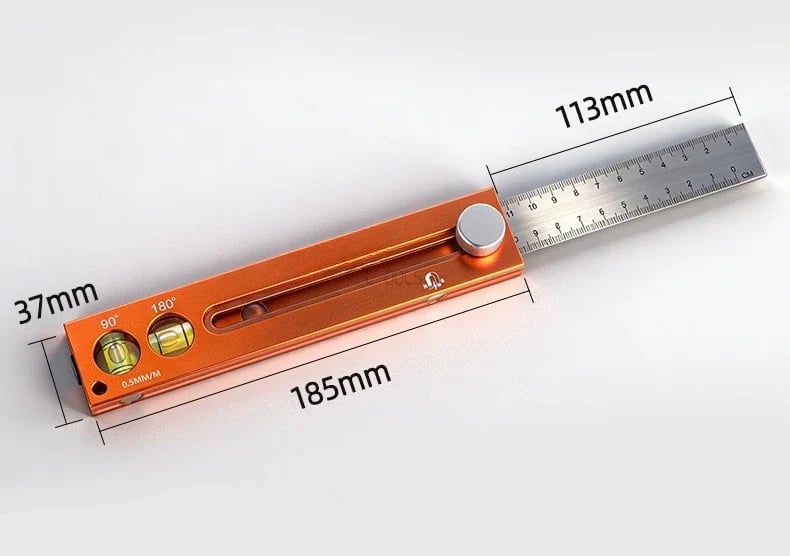 🛠️Multifunctional Marking Level Ruler