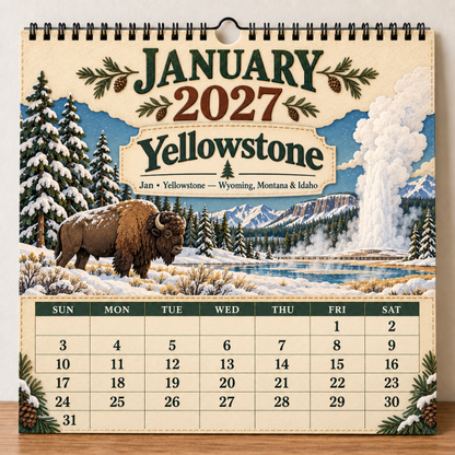 🎁 2027 America’s National Parks Wall Calendar