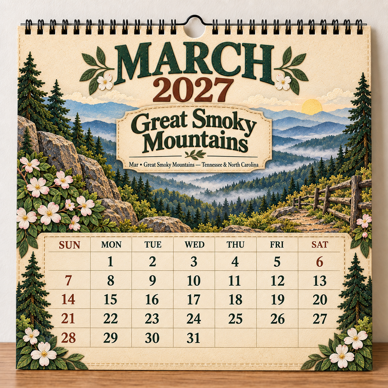 🎁 2027 America’s National Parks Wall Calendar