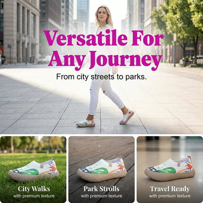 👟⚡ Lightweight Fashion Walking Shoes for Women – Breathable Knit, Flexible Sole, Slip-On Comfort ✨