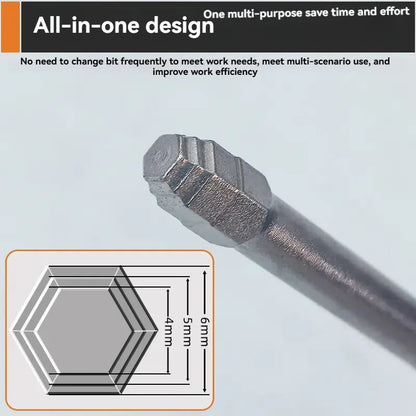 6PCS S2 Alloy Steel Magnetic Screwdriver Bits Set – Pagoda Hex Shank Drill Bit Set