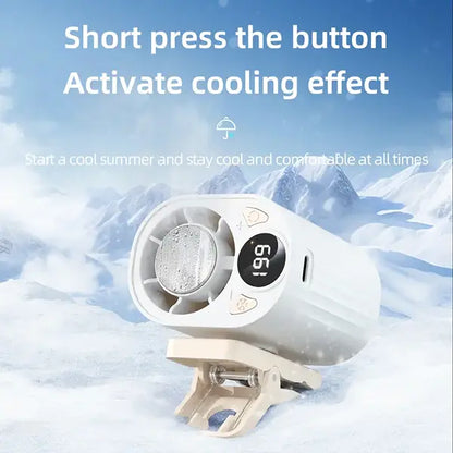 Portable car LCD fan with 360°