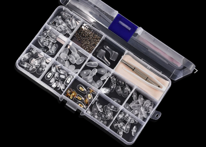 🥳2026 HOT SALE🥳💞50K+ SOLD!👓🛠️  Eyeglass Nose Pad Repair Kit – Replace worn pads & rusty screws at home. No optician fees – keep your glasses comfy & secure! 🔧✨