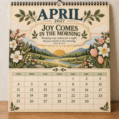 ✝️ 2027 Psalms of Comfort & Strength Wall Calendar