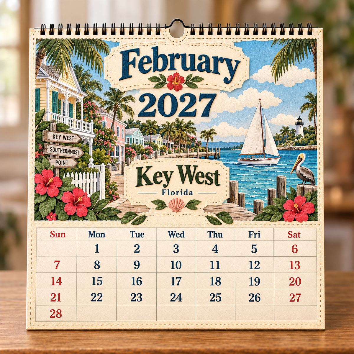 🧳 2027 Timeless American Destinations Wall Calendar