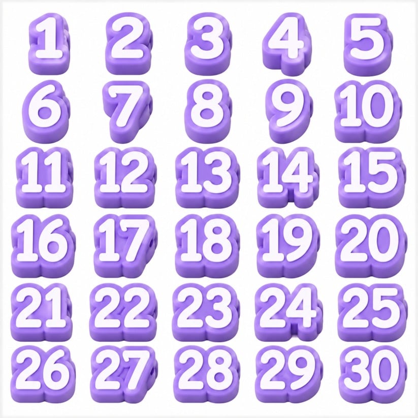 🎁Numbered Pencil Toppers