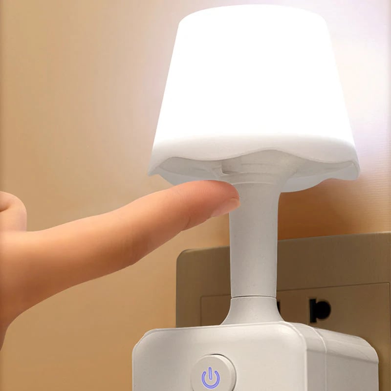 ☁️2-in-1 Cube Socket LED Night Lamp💡
