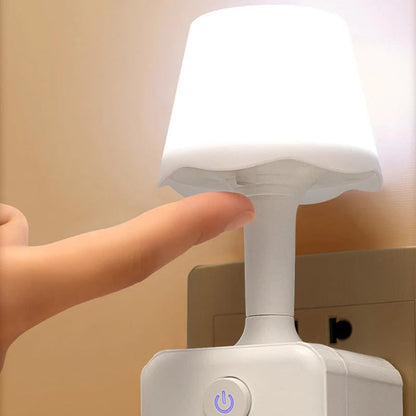 ☁️2-in-1 Cube Socket LED Night Lamp💡