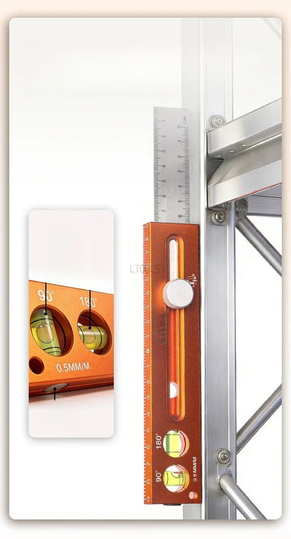 🛠️Multifunctional Marking Level Ruler