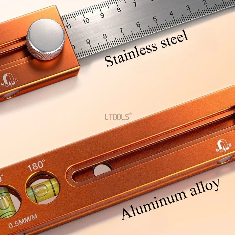 🛠️Multifunctional Marking Level Ruler