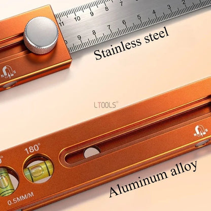 🛠️Multifunctional Marking Level Ruler