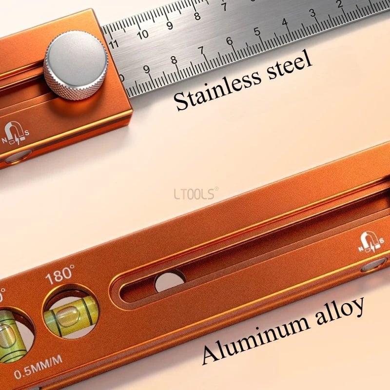 🛠️Multifunctional Marking Level Ruler