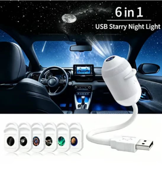 🌌🌠HD Smart Dynamic 5D Holographic Night Light Projector