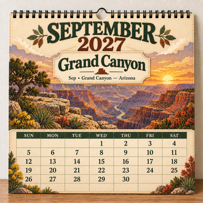 🎁 2027 America’s National Parks Wall Calendar
