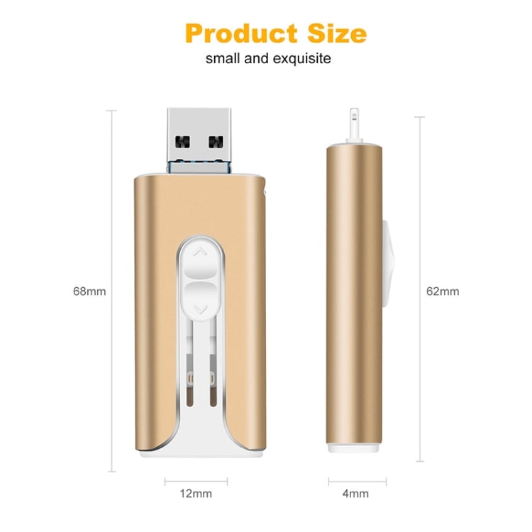 🌟High-capacity 3-in-1 USB flash drive