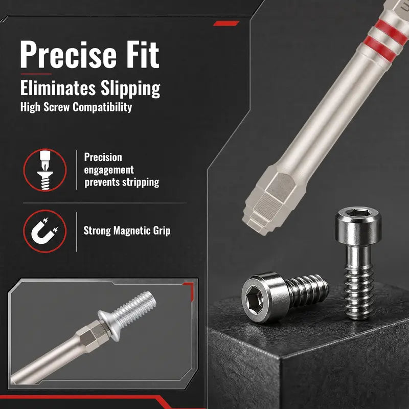 6PCS S2 Alloy Steel Magnetic Screwdriver Bits Set – Pagoda Hex Shank Drill Bit Set
