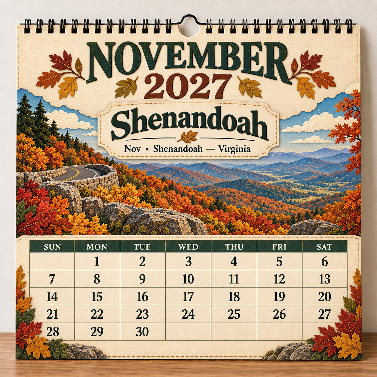 🎁 2027 America’s National Parks Wall Calendar
