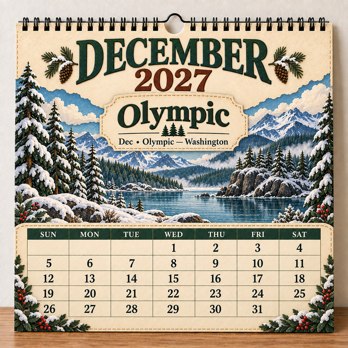 🎁 2027 America’s National Parks Wall Calendar