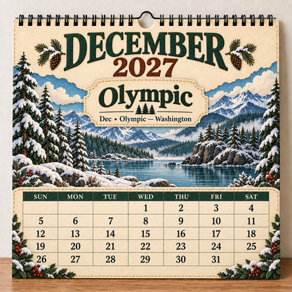 🎁 2027 America’s National Parks Wall Calendar