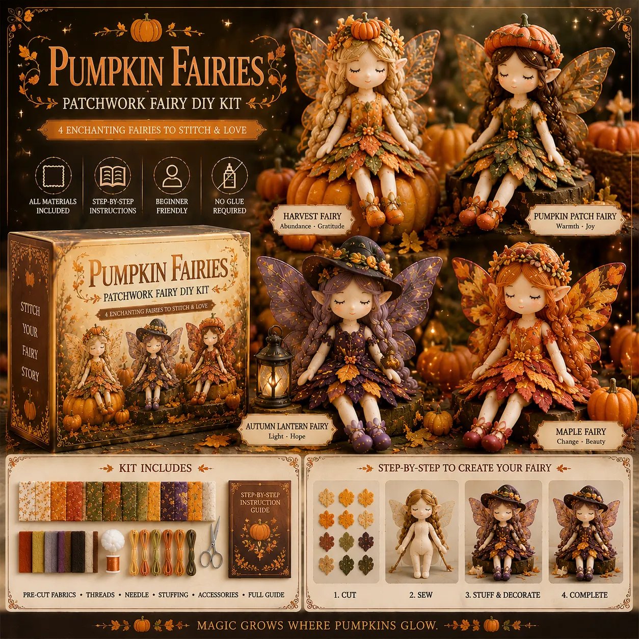 🧵Fairy Patchwork DIY Collection