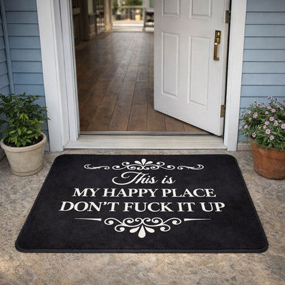 “This Is My Happy Place” Doormat